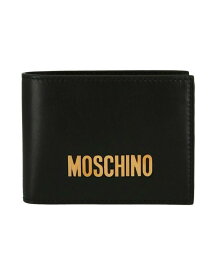 【送料無料】 モスキーノ メンズ 財布 アクセサリー Wallet Black