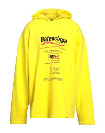 【送料無料】 バレンシアガ メンズ パーカー・スウェット フーディー アウター Hooded sweatshirt Yellow