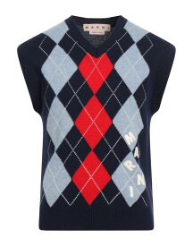 【送料無料】 マルニ メンズ ニット・セーター アウター Sleeveless sweater Navy blue