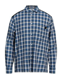 【送料無料】 ロエベ メンズ シャツ チェックシャツ トップス Checked shirt Blue