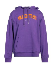 【送料無料】 ヴァレンティノ メンズ パーカー・スウェット フーディー アウター Hooded sweatshirt Purple