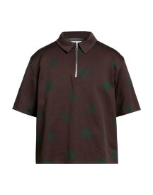 【送料無料】 ジル・サンダー メンズ ポロシャツ トップス Polo shirt Brown