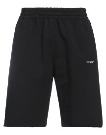 【送料無料】 オフホワイト メンズ ハーフパンツ・ショーツ ボトムス Shorts & Bermuda Black