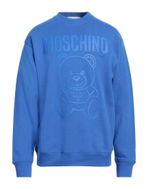 【送料無料】 モスキーノ メンズ パーカー・スウェット アウター Sweatshirt Blue