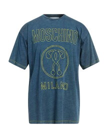 【送料無料】 モスキーノ メンズ Tシャツ トップス T-shirt Slate blue