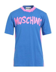 【送料無料】 モスキーノ メンズ Tシャツ トップス T-shirt Blue