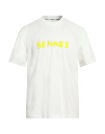 【送料無料】 スンネイ メンズ Tシャツ トップス T-shirt Off white