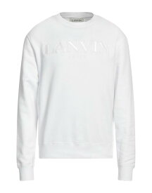 【送料無料】 ランバン メンズ パーカー・スウェット アウター Sweatshirt Off white