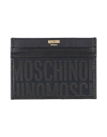 【送料無料】 モスキーノ メンズ 財布 アクセサリー Document holder Black