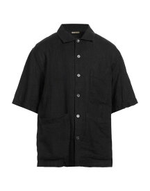 【送料無料】 バレナ メンズ シャツ リネンシャツ トップス Linen shirt Black