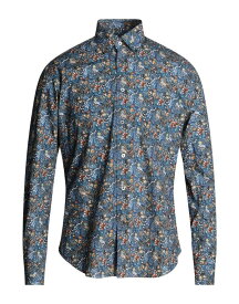 【送料無料】 ドルモア メンズ シャツ トップス Patterned shirt Slate blue