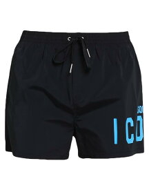 【送料無料】 ディースクエアード メンズ ハーフパンツ・ショーツ 水着 Swim shorts Black