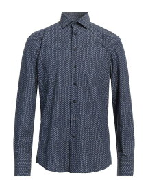 【送料無料】 エトロ メンズ シャツ トップス Patterned shirt Midnight blue