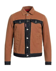 【送料無料】 ディースクエアード メンズ ジャケット・ブルゾン デニムジャケット アウター Denim jacket Brown