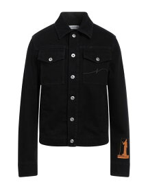 【送料無料】 ランバン メンズ ジャケット・ブルゾン デニムジャケット アウター Denim jacket Black