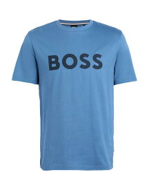 【送料無料】 ボス メンズ Tシャツ トップス T-shirt Slate blue