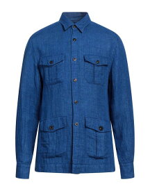 【送料無料】 ボリオリ メンズ シャツ リネンシャツ トップス Linen shirt Blue