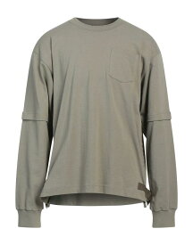 【送料無料】 サカイ メンズ Tシャツ トップス T-shirt Sage green