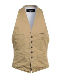 【送料無料】 ディースクエアード メンズ ベスト トップス Suit vest Khaki