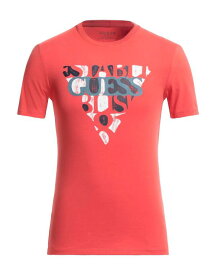 【送料無料】 ゲス メンズ Tシャツ トップス T-shirt Coral