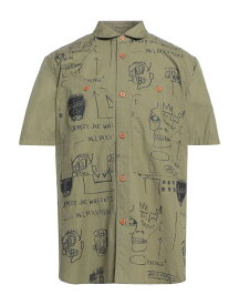 【送料無料】 ジュンヤワタナベ メンズ シャツ トップス Patterned shirt Military green