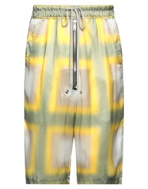【送料無料】 リックオウエンス メンズ ハーフパンツ・ショーツ ボトムス Shorts & Bermuda Yellow