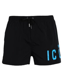 【送料無料】 ディースクエアード メンズ ハーフパンツ・ショーツ 水着 Swim shorts Black