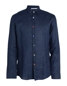 【送料無料】 グレイ ダニエレ アレッサンドリー二 メンズ シャツ リネンシャツ トップス Linen shirt Navy blue