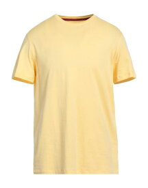 【送料無料】 イザイア メンズ Tシャツ トップス Basic T-shirt Light yellow