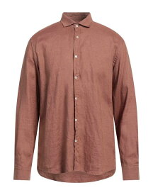 【送料無料】 リュー・ジョー メンズ シャツ リネンシャツ トップス Linen shirt Brown
