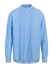 【送料無料】 アスペジ メンズ シャツ トップス Solid color shirt Light blue