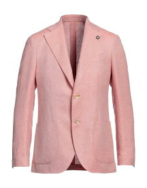 【送料無料】 ラルディーニ メンズ ジャケット・ブルゾン ブレザー アウター Blazer Salmon pink