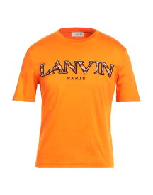 【送料無料】 ランバン メンズ Tシャツ トップス T-shirt Orange