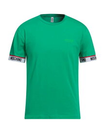 【送料無料】 モスキーノ メンズ Tシャツ トップス T-shirt Green