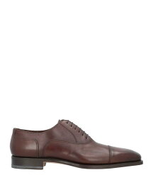 【送料無料】 サントーニ メンズ スリッポン・ローファー シューズ Laced shoes Dark brown