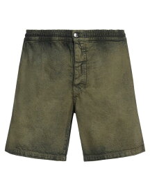 【送料無料】 マルニ メンズ ハーフパンツ・ショーツ デニムショーツ ボトムス Denim shorts Military green