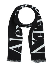 【送料無料】 アレキサンダー・マックイーン メンズ マフラー・ストール・スカーフ アクセサリー Scarves and foulards Black