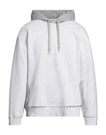 【送料無料】 ヴァレンティノ メンズ パーカー・スウェット フーディー アウター Hooded sweatshirt Light grey