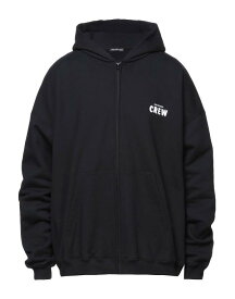 【送料無料】 バレンシアガ メンズ パーカー・スウェット フーディー アウター Hooded sweatshirt Black