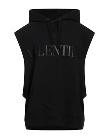 【送料無料】 ヴァレンティノ メンズ パーカー・スウェット フーディー アウター Hooded sweatshirt Black