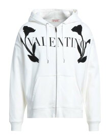 【送料無料】 ヴァレンティノ メンズ パーカー・スウェット フーディー アウター Hooded sweatshirt Off white