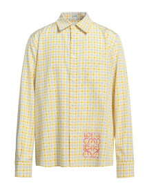 【送料無料】 ロエベ メンズ シャツ チェックシャツ トップス Checked shirt Off white