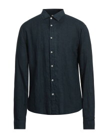 【送料無料】 ロッソピューロ メンズ シャツ リネンシャツ トップス Linen shirt Midnight blue