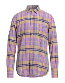 【送料無料】 アスペジ メンズ シャツ チェックシャツ トップス Checked shirt Light purple