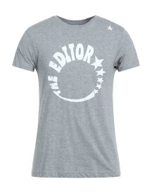 【送料無料】 エディター メンズ Tシャツ トップス T-shirt Light grey