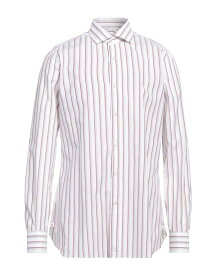 【送料無料】 イザイア メンズ シャツ トップス Striped shirt White