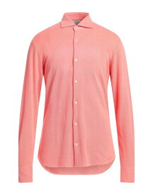 【送料無料】 ロッソピューロ メンズ シャツ トップス Solid color shirt Salmon pink
