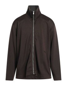 【送料無料】 ランバン メンズ パーカー・スウェット アウター Sweatshirt Dark brown