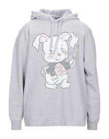 【送料無料】 モスキーノ メンズ パーカー・スウェット フーディー アウター Hooded sweatshirt Grey