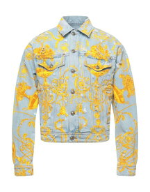 【送料無料】 ヴェルサーチ メンズ ジャケット・ブルゾン デニムジャケット アウター Denim jacket Blue